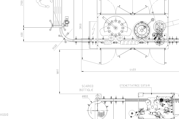 Linea automatica con carico manuale